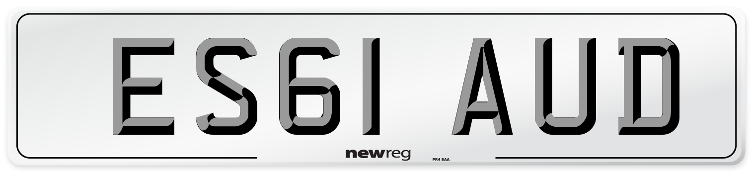 ES61 AUD Number Plate from New Reg